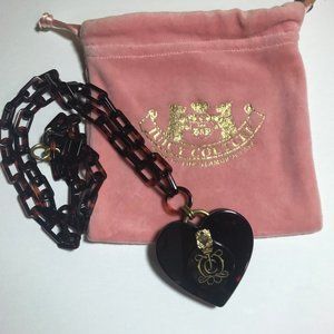 JUICY COUTURE TORTOISE SHELL LUCITE CHAIN NECK